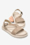 Women's Beige Comfortable Soft Sole Sandals