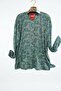 Plus Size Mother Paper Print Combed Cotton Blouse - 2
