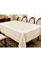 Elegance Series Premium Quality Stain-Resistant, Liquid-Proof Tablecloth 160X220 Cream - 2