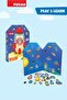 Puedo Magnetic Space Set 70 Pieces Eva Magnetic Book Game Educational Toy for Ages 3+ - 6