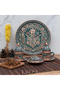 Special Presentation Set with 6 Cups, Tray, and Turkish Delight Bowls, Handcrafted Copper Coffee Set