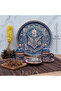Special Presentation Set with 6 Cups, Tray, and Turkish Delight Bowls, Handcrafted Copper Coffee Set - 7