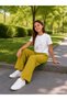 50905-26 Girls' Wide-Leg Pants and Printed White T-Shirt Set Comfortable Casual Summer Outfit - 3