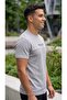 Text Printed Crew Neck 2 Thread 100% Cotton Basic T-Shirt - 3