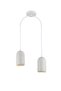 Modern Lighting, Double pendent, Light, Modern Metal White Light Pendent, Siment Color, 30x106 cm, Suitable for bedroom, kitchen, coffee shop, Cement style, Adjustable Height.