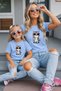 Mother-Daughter Matching Oversize T-Shirt 100% Cotton Printed Comfortable Fit Twin T-Shirt (Single Price)