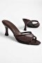Granada Brown Women's Heeled Slippers - 2