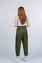 Women's Summer Khaki Orielle Elastic Waist Ankle Length Trousers Stylish Daily Comfortable 30388 - 5