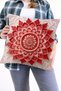 Red Lotus Throw Pillow Cover 43X43 Anime Game Movie Themed Decorative Pillowcase Double Side Printed - 2