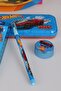 X Dekomus Licensed Hotwheels Special Design 5-Piece Stationery Set Metal Pencil Case, Ruler, Pencil - 5
