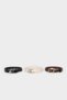 Women's Faux Leather 3-Piece Casual Belt F4805Axns