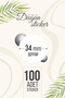100 Pieces of Opaque Wedding, Engagement, Henna, Promise, Circumcision, Gift Package Labels - Model 12 - 2