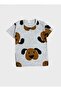 Boys Cotton Gray Cute Dog Pattern Short Sleeve Shorts Summer Pajama Set - 6