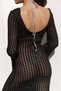 Maxi Boy Openwork Chest Cutout Pearl Detailed 100% Cotton Beach Dress Ss26El0031 - 7