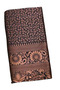 Black Silk Blend Saree with Copper Embroidery & Floral Border - MAF3102 | Black - 4