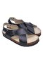 Black Cross Strap Sandals