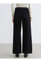 Lcw Jeans Black Wideleg Women's Jean Pants with Belt at Waist - 4