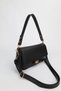 Women's Black Cover Bag with Lock Detail, Shoulder and Crossbody Bag Velux - 4