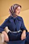 وشاح حرير تويل بنمط رويال برتقالي 90x90 - 3