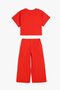 Girl's 2-Piece Cotton Short Sleeve T-Shirt and Pants Set 5Skg10147Ak - 3