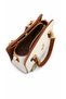 3-Compartment Faux Leather Women's Hand and Shoulder Strap Bag with Chain Detail - 4