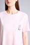 100% Cotton Looney Tunes Regular Fit Crew Neck Short Sleeve Mini Nightgown G4100Ax26Sp - 4