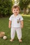 Baby Boy Striped Shorts Set with Embroidery Detail Summer Baby Boy Set - 3