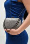 Platinum Wavy Women's Wedding Evening Dress Event Clutch Bag - 5