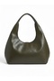 Women's Shoulder Bag - Zipper Detail and Large Capacity
