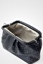Alba Knitted Detailed Black Hand and Shoulder Bag - Clutch - 5