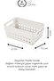 # Organizer 350 ml Plastic Organizer Basket Set of 3 Multi-Purpose Organizer Storage Box In-Cabinet Kitchen Bathroom Desktop Drawer Shelf Organizer Durable Compact Storage Basket - 3