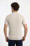 Men's Knitwear Beige Polo Neck Tshirt 34260 - 2