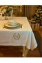 Tablecloth – Dertsiz 12-Person Single Tablecloth Dowry Gift Box Dertsiz Stain-Resistant Garden Linen - 2
