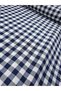 Large Plaid Pattern Tablecloth Picnic Mat Multi-Purpose Cotton Zefir Fabric (Navy Blue 100 X 170)