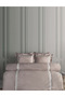 Montana Embroidered Cotton Satin Duvet Cover Set - Brown