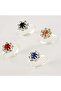Crystal Stone Joint Ring - 2