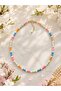 Colorful and Pearl Detailed Summer Necklace - 3