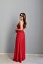 Buketli̇ Women's One-Shoulder Drawstring Waist Draped Pocketed Stylish Sandy Fabric Jumpsuit - 6