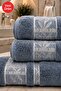 Bamboo 4-Piece Bath Towel Set - Hand and Face Towels - Dowry - Gift 100% Cotton - 2