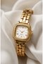 Women's Steel Watch Gold Color White Dial Vintage Square Case Bracelet Gifted Luxury Elegant Stylish Women's Wristwatch 2026 - 2