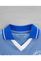 100% Cotton Oversized Text Printed Polo T-Shirt & Shorts Set - Blue - 6