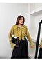 Lace and Ruffle Detailed Tie-Neck Slim Modal Fabric Shirt 5306 - - 6