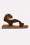 Cross-Tied Flip-Flop Women's Sandals Brown - 2