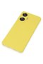 Ilkeshop New Realme C55 Case Nano Velvet Silicone (193304) - Yellow - 3