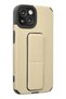 Ilkeshop New iPhone 14 Plus Case with Mega Stand Silicone (192814) - Gold - 2