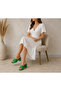 Crossed Quilted Strap Thick Heeled Slippers