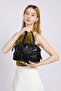 Black Small Size Multi-Pocket Long Strap Women's Daily Hand and Shoulder Bag - 6