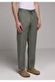 Regular Fit Mid Waist Straight Leg Men's Green Trousers - 4
