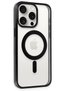 Ilkeshop New iPhone 15 Pro Case Erozi Magsafe Cover (94525) - Black - 3