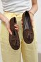 Hazel Brown Tasseled Women's Loafer - 2
